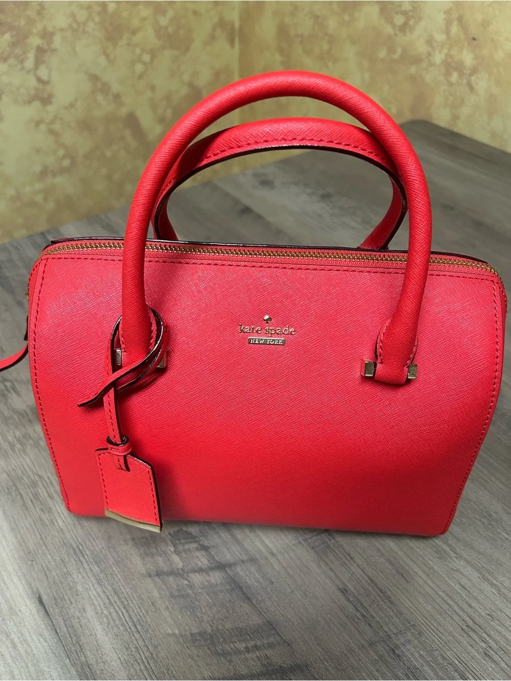 NWOT Kate Spade Cameron Street Red Leather Satchel